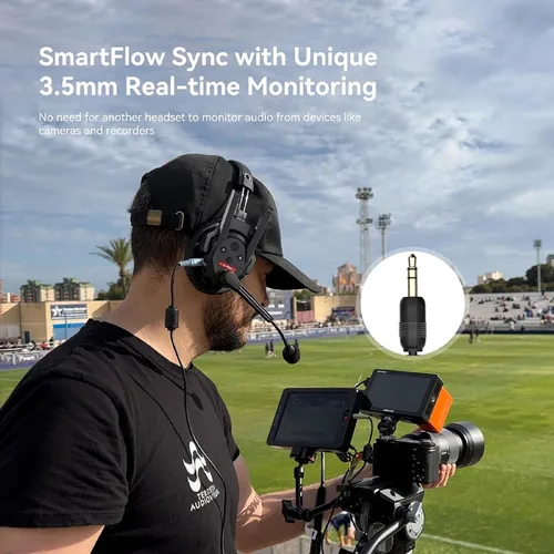 Miniatura 11 de SYNCO XTalk Pro2 XPro X2 - Sistema de comunicación de auriculares inalámbricos de 2,4 GHz, dispositivo maestro aleatorio, rango de operación