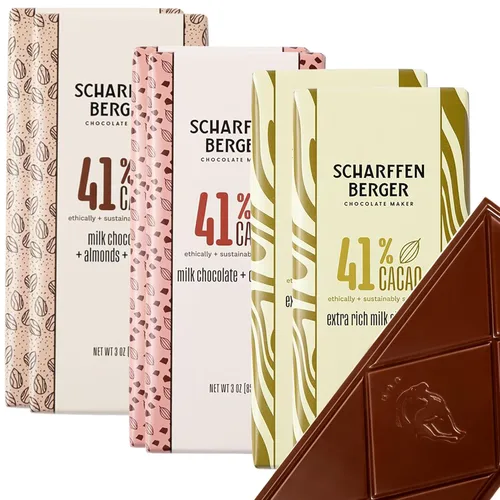Miniatura 18 de Barra de Chocolate Scharffen Berger - Chocolate Negro - 62 Por Ciento Cacao - Semi-Amargo - Fino Artesanal - Barras de 3 onzas - Paquete de 12