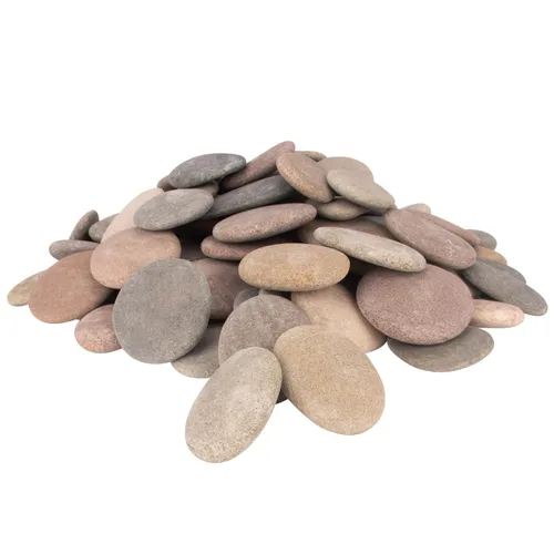 Miniatura 9 de [Aproximadamente 94 piezas – 100 piezas] (18 libras) Rocas para manualidades, Rocas para pintar, Rocas de río de 2.1"-3.5", Rocas planas, Rocas DIY