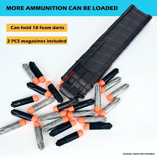 Miniatura 3 de Ultra Magazine, 18 dardos para cargador Nerf Ultra, 2 unidades, color negro