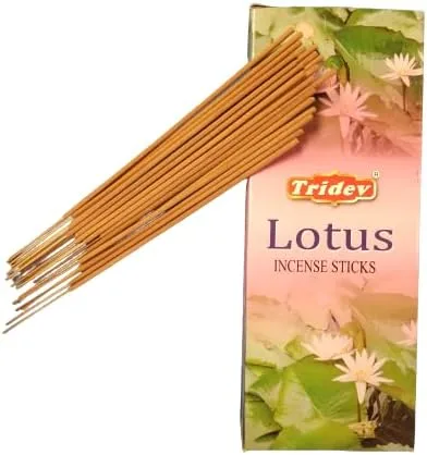 Miniatura 2 de Varillas de incienso de Lotus, Tridev - Varillas de incienso, 6 paquetes en una caja, total de 4.23 onzas en caja, el mejor agarbatti