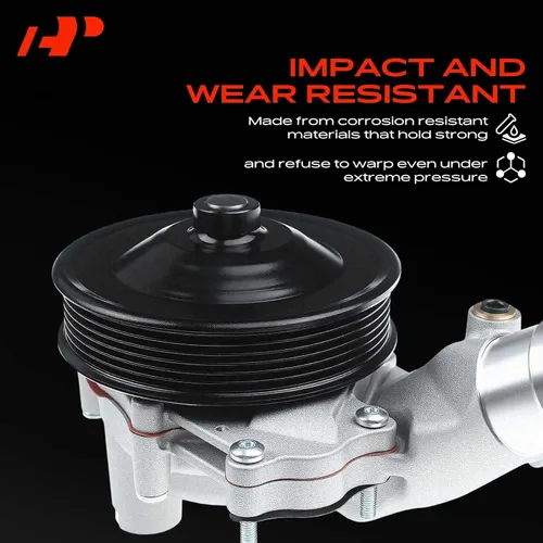 Miniatura 5 de A-Premium Agua del motor con polea [DOHC, 6,8Cyl 3.0L 5.0L] Compatible con Jaguar F-Type, F-Pace, XF, XFR, XJ, XJR, XKR, XKR-S y Land Rover