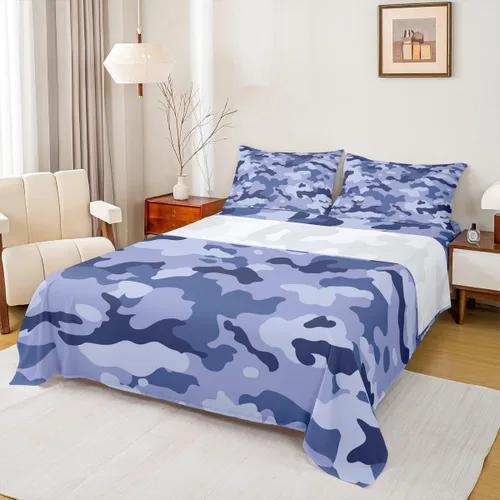 Miniatura 19 de Sábana bajera ajustable de 3 piezas con estampado de leopardo, tamaño individual, juego de ropa de cama de piel de guepardo para niños, bolsillo