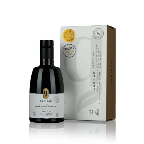 Miniatura 11 de Garisar Aceite de oliva virgen extra premium alto en polifenoles (>600 ppm), baja acidez (máximo 0.2%), ganador de la medalla de oro NYIOOC 2025