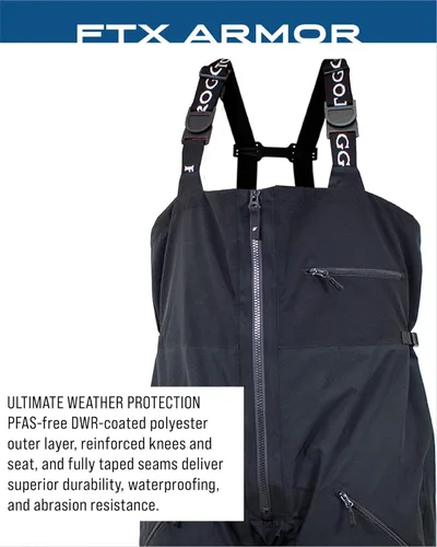 Miniatura 4 de FROGG TOGGS FTX Armor Premium - Baberos de pesca impermeables para hombre, color azul océano, talla S
