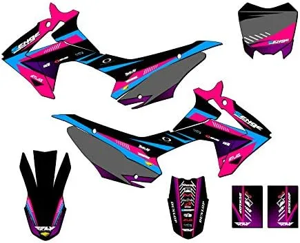 Miniatura 7 de Kit de base gráfica CRF 110 Surge Black Senge 2013-2018 compatible con Honda