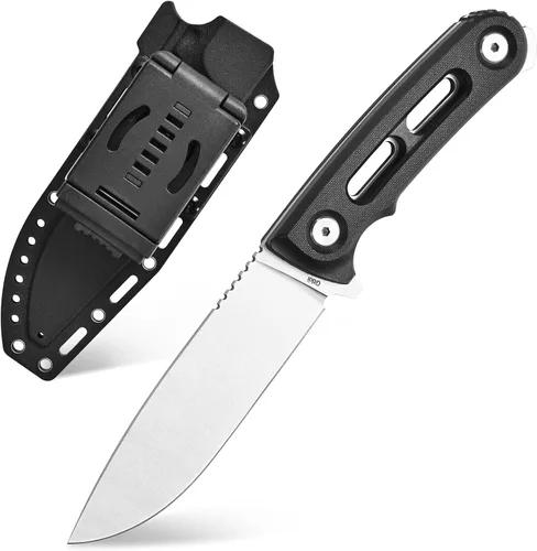 Miniatura 10 de Gtkii GTK3 cuchillo de hoja fija con hoja de acero AUS-8, mango de nylon y fibra de vidrio, cuchillo de espiga completa, herramientas EDC