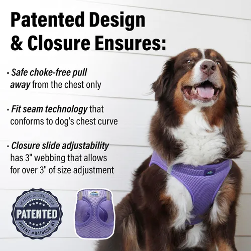 Miniatura 2 de Doggie Design Arnés para perro – Arnés sin estrangulamiento para mascotas, chaleco para perro, malla de poliéster, diseño simple, chaleco