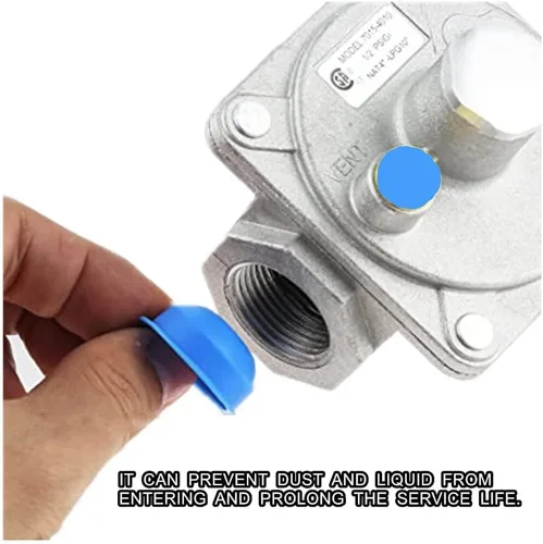 Miniatura 6 de Regulador de presión de gas natural con rosca FNPT de 3/4", presión de entrada de 1/2 PSIG y salida WC de 4"-10" para parrilla, líneas de tubería