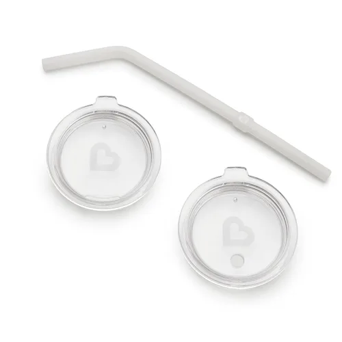 Munchkin® Tapas abiertas para sorbete y popote: convierte las 360 tazas Miracle® en tazas de paja y tazas de entrenamiento abiertas