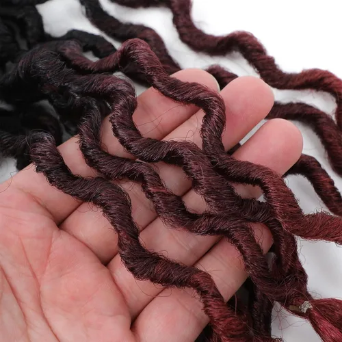 Miniatura 9 de Karida Goddess Locs Cabello de Ganchillo de 10 Pulgadas, 8 Paquetes Faux Locs Cabello de Ganchillo Para Mujeres Negras, Goddess Locs de Ganchillo