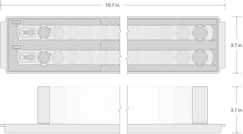 Miniatura 7 de TEKTON Juego de llaves de vaso de 6 puntos profundos de 1/2 pulgada con rieles y bandeja, 19 piezas (3/8-1-1/2 pulgadas) SHD92123