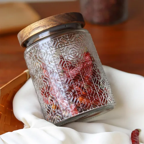 Miniatura 4 de Adodeen Tarro de vidrio vintage de 32 onzas con tapa, recipientes de almacenamiento de vidrio, recipientes herméticos de almacenamiento de cocina