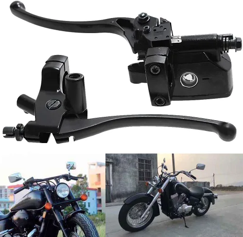 Saihisday Palanca de cilindro maestro de freno para Honda NV400 NV600 NV750 VF750 VT250 VT750 VT1100 VT1300