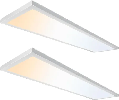Miniatura 21 de Panel de Luz de Techo de Montaje en Superficie Ultralux de 1x4 pies – Delgado, Iluminado por los Bordes, Panel Plano de Montaje al Ras para Cocina