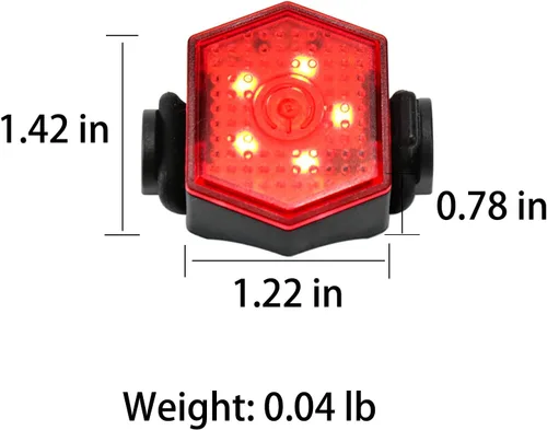 Miniatura 8 de Bike Tail Light Bicycle Rear Light USB-C Rechargeable LED Cycling Safety Flashlight with 4 Light Mode for Road Mountain Night Riding & Adults Men