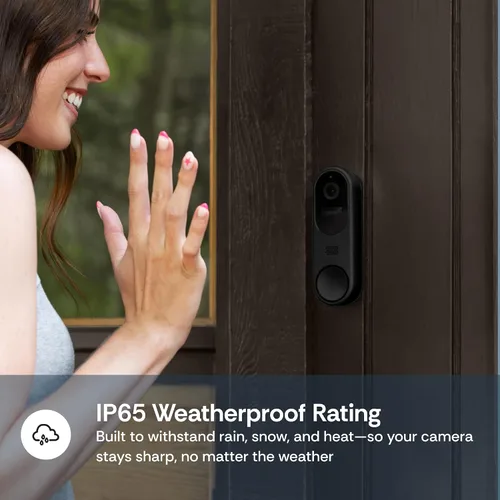 Miniatura 7 de Luna Doorbell Cámara inalámbrica, detección de paquetes y humanos AI, alertas instantáneas, visión nocturna, audio de 2 vías, alimentación por