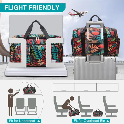 Miniatura 296 de Pequeña bolsa de gimnasio para mujer, bolsa de viaje con compartimento para zapatos