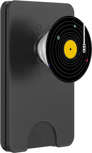 Miniatura 6 de Sistema solar de disco de vinilo retro Pop Socket PopSockets PopGrip: agarre intercambiable para teléfonos y tabletas PopSockets MagSafe PopGrip