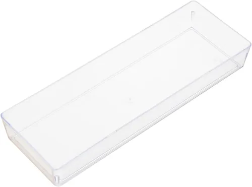 Miniatura 14 de Restaurantware Mini platos de degustación de 5.2 x 1.8 pulgadas, 100 platos rectangulares desechables de plástico, platos de plástico transparente
