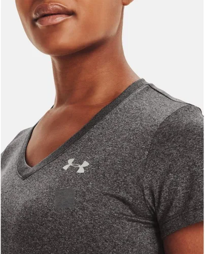 Miniatura 8 de Under Armour, Tech - Camiseta de manga corta y cuello en V para mujer, unicolor