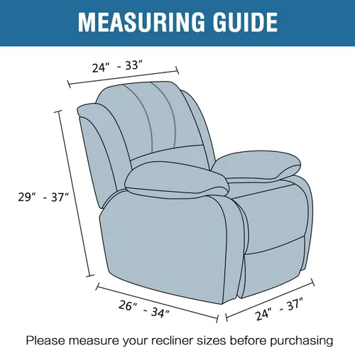 Miniatura 7 de H.VERSAILTEX 1 Pieza Funda para Sillón Reclinable de Terciopelo Fundas Deslizantes para Sillón Reclinable Fundas Deslizantes para Sillón Reclinable