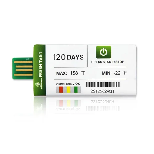 Miniatura 17 de Freshliance - Registrador de datos de temperatura desechable USB con 30000 puntos, informes PDF CSV automáticos de alta precisión, 7 días de uso