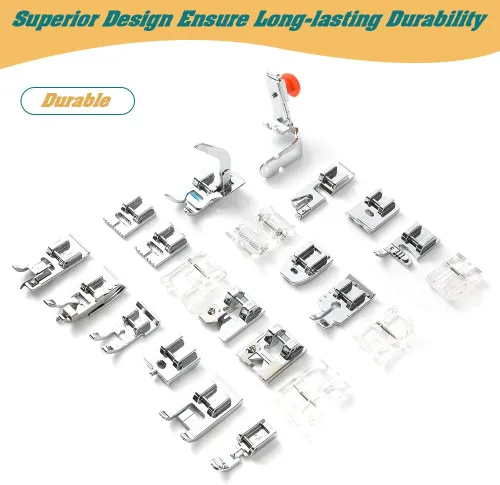 Miniatura 4 de Aiskaer Juego de 48 pies prensatelas para máquina de coser para hermano, Babylock, cantante, Janome, Elna, Toyota, nuevo hogar, simplicidad, Kenmore