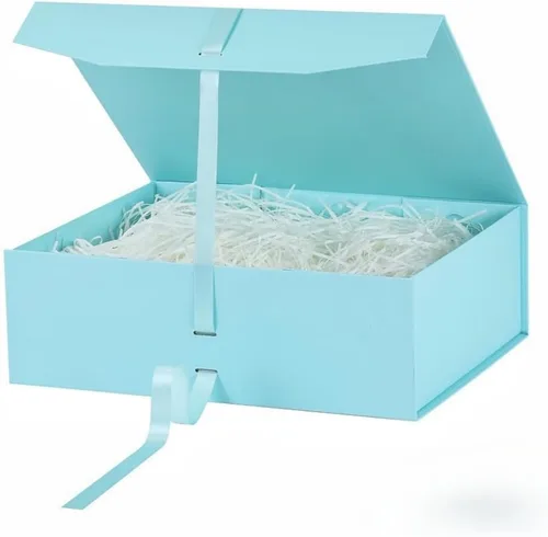 Miniatura 41 de GoooodGift Caja de regalo grande azul, 1 paquete de 13.5 x 11 x 5.3 pulgadas, caja de regalo de lujo para regalos con tapa de cierre magnético