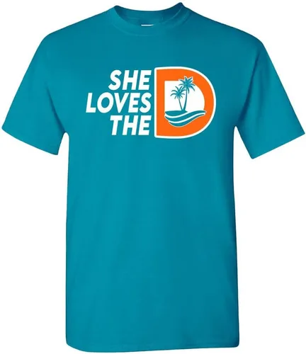 Miniatura 4 de She Loves The D Men's T-Shirt for Football Fans Dallas - Camisa azul marino