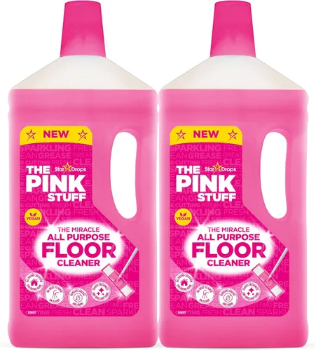 Stardrops - The Pink Stuff - Limpiador de pisos multiusos The Miracle - Paquete de 2, 67.6 onzas líquidas (82375)