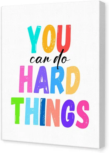 Miniatura 17 de JANLAN Dream Believe Achieve Wall Decor,Inspirational Positive Quotes Canvas Wall Art for Kids Room Classroom Nursery Playroom 11x15 Inch
