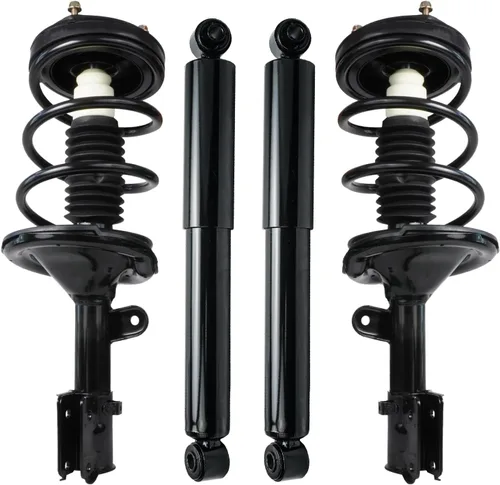 Miniatura 122 de Detroit Axle - Puntales y Amortiguadores para Chevy Traverse Buick Enclave GMC Acadia Saturn Outlook 2007-2012, 2 puntales delanteros con resorte