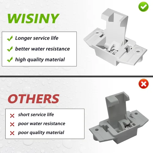 Miniatura 5 de WISINY WH02X24399 4455158 - Interruptor de bloqueo de tapa de lavadora compatible con Ge, piezas de repuesto para cerradura de cubierta de lavadora