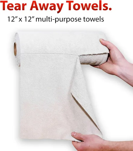 Miniatura 2 de Adam's Polishes Rollo de toalla de microfibra – Paquete de 30 toallas reutilizables – 12 x 12 (paquete de 1)