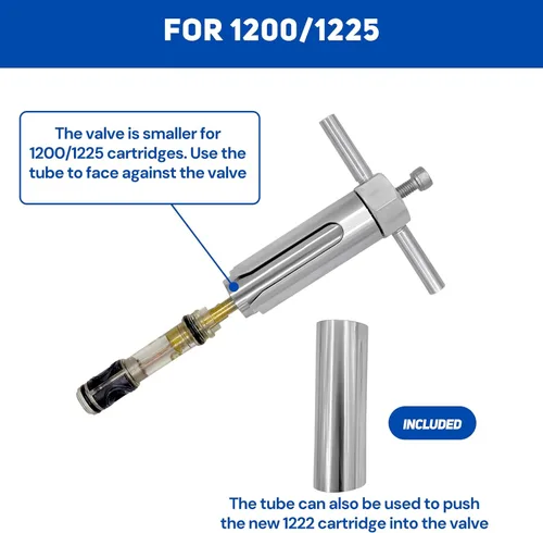 Miniatura 5 de Extractor de cartuchos mejorado para 1222/1200/1225, herramienta de extracción mejorada para grifos atascados para 104421, extractor de cartucho