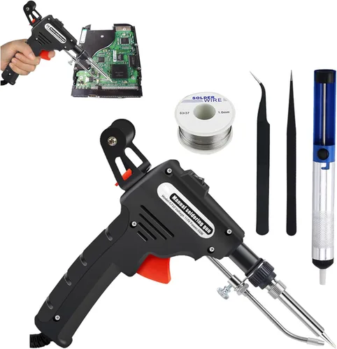 Miniatura 10 de Soldador de hierro multifunción, pistola de soldadura automática de mano, pistola de soldadura eléctrica para reparación de soldadura con una sola