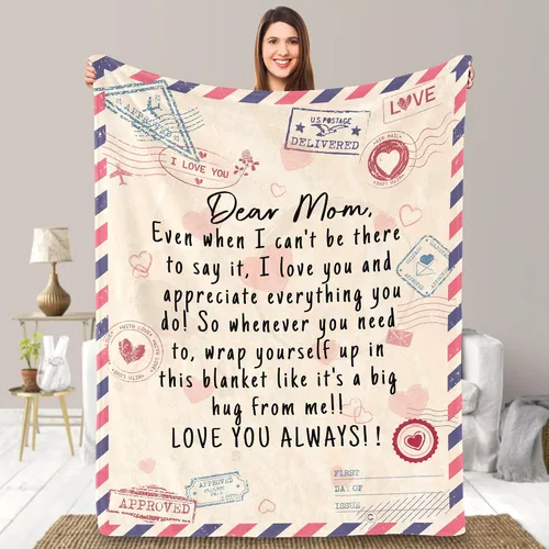 Miniatura 15 de UFOORO Manta para hija, manta de forro polar suave con diseño de oso abrazo de oso, regalo sincero de padre a hija, el mejor regalo para hijas