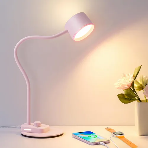 Miniatura 10 de LiFMIRA Lámpara de Escritorio, Lámpara de Escritorio LED con Puertos de Carga USB C + A, Lámpara de Lectura de Cuidado Visual Completamente