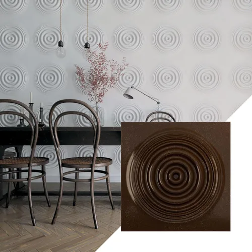Miniatura 20 de Ekena Millwork 19 5/8 pulgadas de ancho x 19 5/8 pulgadas de alto, Shallow EnduraWall Panel decorativo de pared 3D, carbón