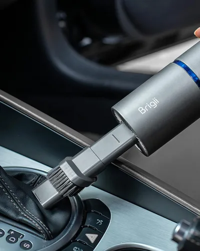 Miniatura 7 de Brigii Mini aspiradora de mano inalámbrica, aspiradora 3 en 1 para automóvil, plumero de aire y bomba de mano, limpiador portátil recargable