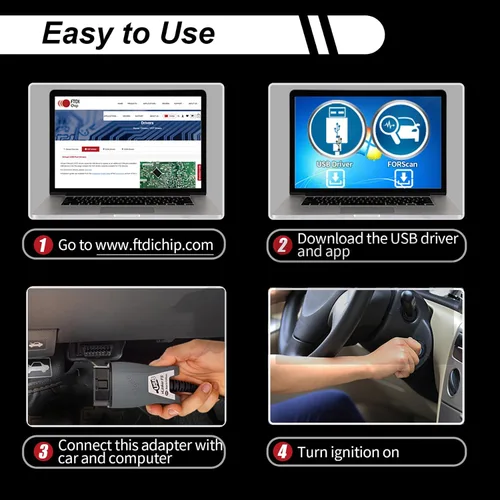 Miniatura 9 de VGATE vLinker FS USB FORScan OBD2 Adaptador para interruptor automático HS/MS-CAN, cable OBD2 USB FORScan adaptador lectores de código
