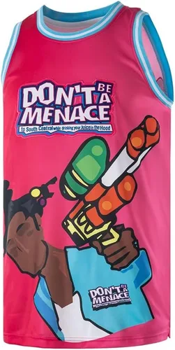 Miniatura 4 de Don't BE A Menace - Camiseta de baloncesto para hombre #00, sin mangas, hip hop, 90, camisetas deportivas cosidas