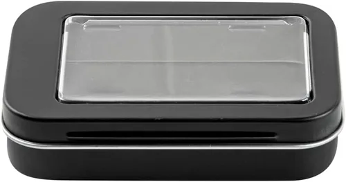 Miniatura 13 de Restaurantware RW Base - Recipientes rectangulares de lata de 4.5 onzas, 100 cajas de lata duraderas con tapas, tapas transparentes para ventana