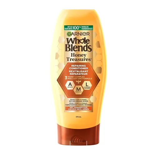 Miniatura 17 de Garnier Whole Blends Honey Treasures - Acondicionador reparador, para cabello seco y dañado, 3 onzas líquidas (tamaño de viaje), 1 unidad