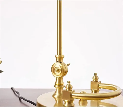 Miniatura 3 de Lámpara de mesa de escritorio de latón estilo retro lámpara de escritorio/lámpara de banqueros/lámpara de oficina con pantalla de vidrio verde