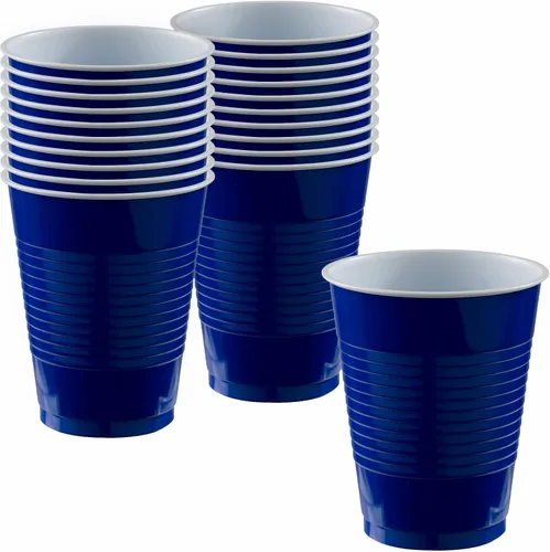Miniatura 15 de Vasos de plástico color rojo manzana (paquete de 20) – 18 onzas – Vasos versátiles para interiores y exteriores, fiestas, bodas, cumpleaños