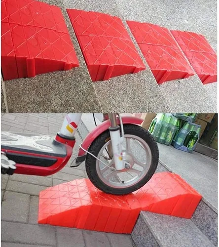 Miniatura 7 de Rampa portátil de plástico ligero, para entrada, coche, silla de ruedas, rampa de carga, motocicleta, bicicleta