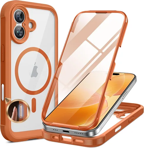Miniatura 157 de Miracase Funda para iPhone 13 de 6.1 pulgadas, [sin burbujas] funda de teléfono de cuerpo completo con pantalla de vidrio completa integrada, sin
