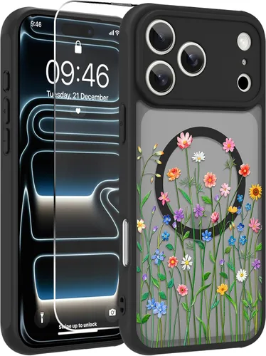 Miniatura 31 de OOK Funda magnética para iPhone 11 [compatible con MagSafe] Funda delgada mate translúcida negra para iPhone 11, funda protectora de lente de Negro